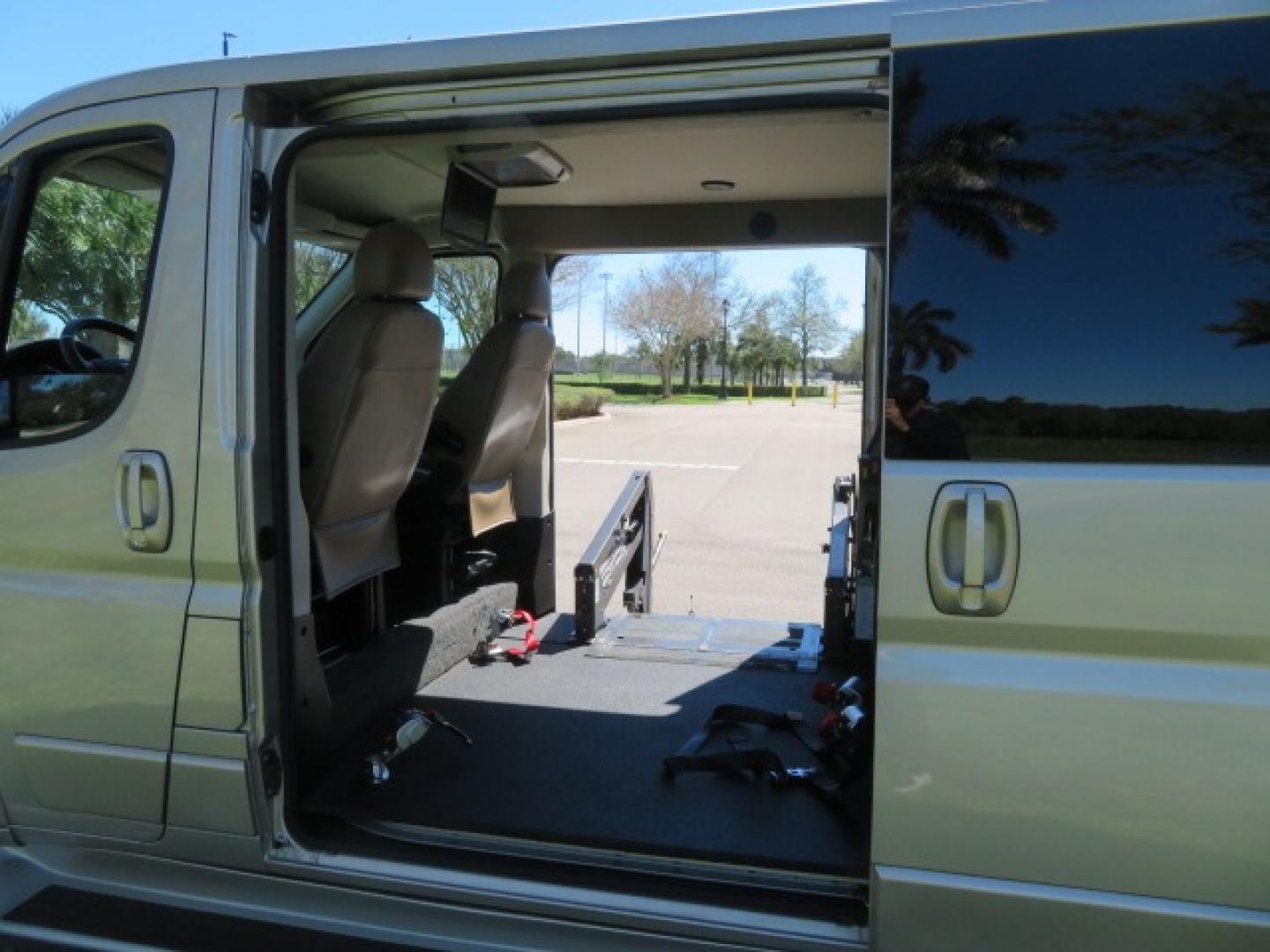 2016 Gold /Tan and Black Leather RAM Promaster (3C6TRVAG5GE) , located at 4301 Oak Circle #19, Boca Raton, FL, 33431, (954) 561-2499, 26.388861, -80.084038 - You are looking at a Gorgeous 2016 Ram Promaster Tempest X Handicap Wheelchair Conversion Van with 30K Original Miles, Lowered Floor, Dual Side Entry Doors, Power Passenger Side Entry Door, 750lb Braunability Wheelchair Lift, 4 Passenger Rear Power Bench Seat/Bed, Navigation, Rear Entertainment, Sur - Photo#67